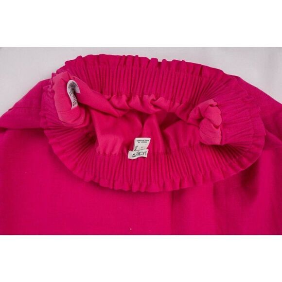 J.Crew Womens Skirt Scalloped Edge Linen Sz 2 Pink - Picture 6 of 8